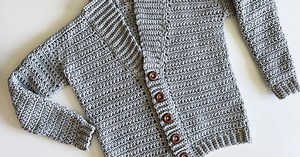 Mountain Ridge Men's  Cardigan free crochet pattern