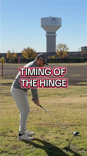 TIMING OF THE HINGE #golf #golfpro #golfswing