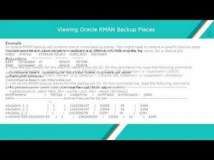 Oracle DB Recovery via Recovery Manager Interface using RMAN commands - CommVault
