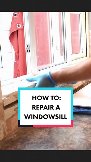 How to Repair a Windowsill with ARDEX A 46 Multi Purpose Repair Mortar 🪟 #howto #repair #windowsill #tutorial #ardex #fix #building #construction #tiling