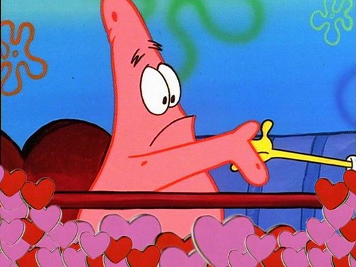 Spongebob Squarepants Greeting - Happy Valentines Day