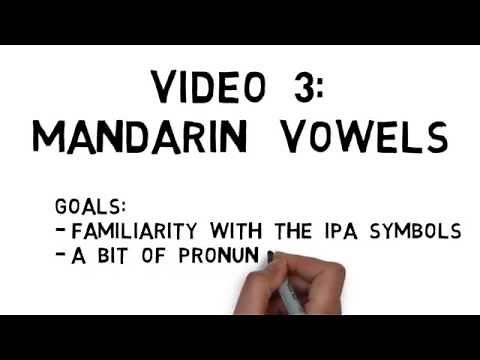 Mandarin Chinese Pronunciation, Video 3: Mandarin's Vowels