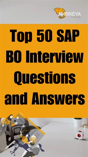 Ambikeya | Top 50 SAP BO Interview Questions and Answers https://youtu.be/LHfrHNgHdNQ #sapbo #saptraining | Instagram
