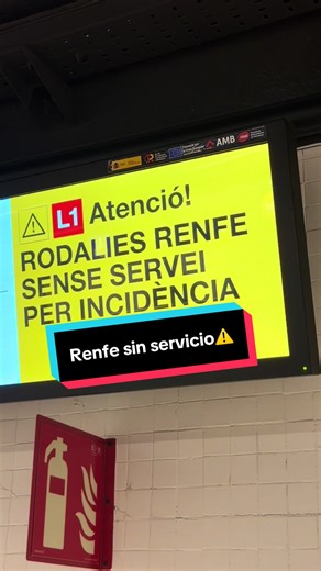 Hoy #Barcelona amanece sin servicio de #trenes de #Renfe ⚠️ #urgente #hoy