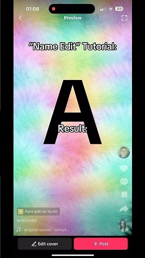 “Name Edit” Tutorial🔠
