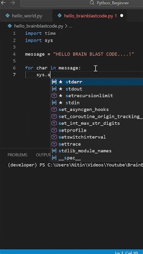 python typing effect #python #pythontutorial