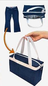 How to Sew Travel Bag from Old Jeans Easily Miarti🪡🧵✂️ 👜✌️