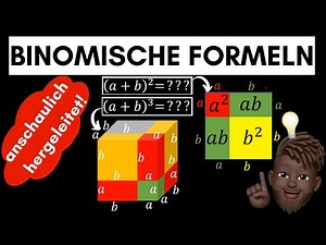BINOMIAL FORMULAS grafic explanation - simply explained, 2D/3D animation | geometric proof | EASY