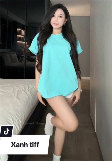Áo thun xanh Tiffany review: màu siu siu đẹp nhất