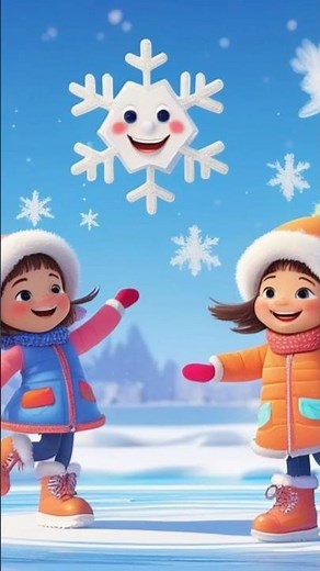 Snowflake Dance ❄️ | Winter Action Song for Kids | Fun Dance Rhyme #snowflakes #kidssong