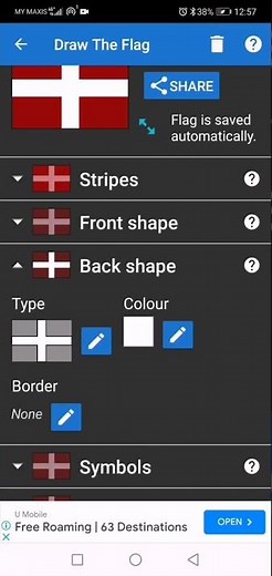 How to Make the Byzantine Empire flag in DTF app
