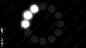 Video „Loading Circle Video with Glow. Loading Animation on Transparent Background. Download Progress, Preloader Animation Web Design Template. Seamless Loop Animation 4K with Alpha Channel“ ze služby Stock