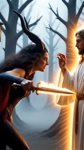 jesus planet ai | Terrifying Demon Witch Attacks Jesus — Love Defeats Darkness #shorts