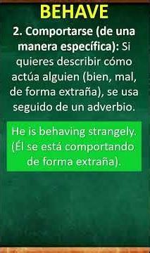 Did you know that "Behave" doesn't always mean what you think? 🤔