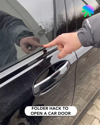 Folder Hack To Open A Car Door 🚗 | Genius Cars