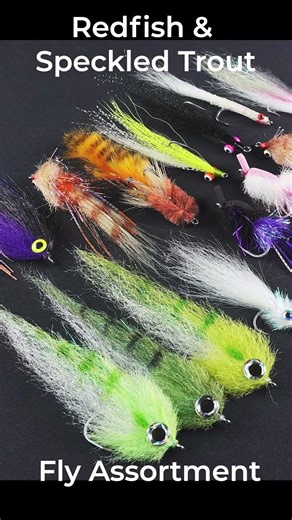 The Megafin Redfish & Speckled Trout fly assortment #megafinfishing #flyfishing #saltwaterflyfishing