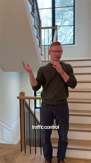 Staircase Location in Arlington VA New Construction