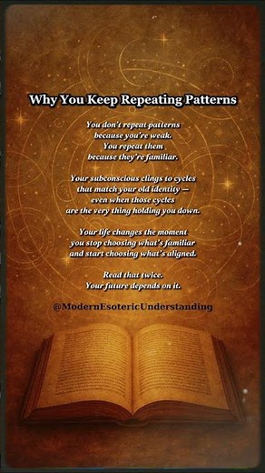 Why You Keep Repeating Patterns | The Hidden Law of Familiarity