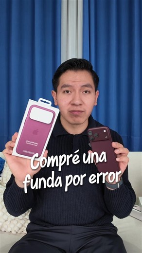 Funda iPhone 18 Pro Max borgoña comprada por error