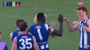 Inspirational Roo swamped after heartwarming goal