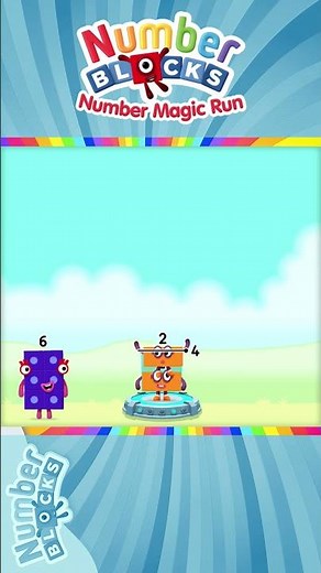 Numberblocks 4 Number Magic Run - Add 2 + 2 = 4 using Numberblocks | CBeebies Go Explore Games