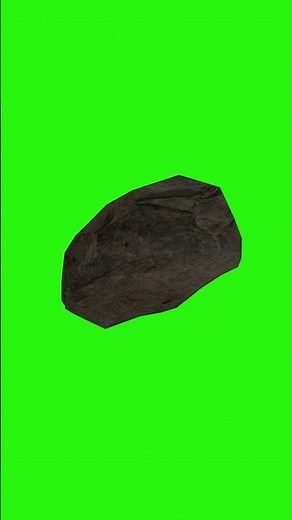 Rotating Stone Animation | 3D Rock Spin Green Screen vfx
