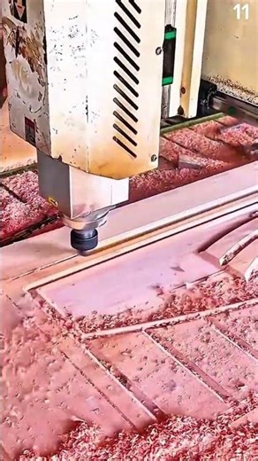 CNC machines form wood patterns with precision cuts.