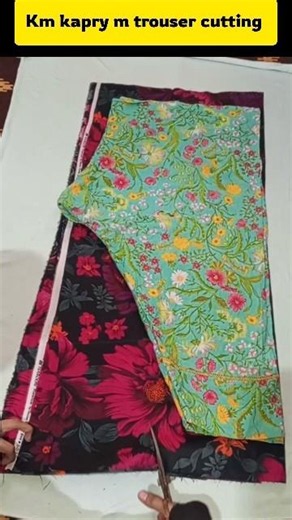 km fabric m trouser cutting ✂️ for beginners #fashion #beginnerfriendly #trousercutting #viralshot