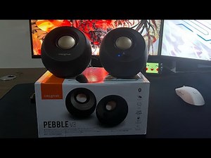 Creative Pebble V3 + Sound Test - Unboxing [ Indonesia ]