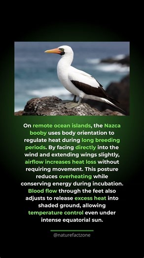 How Birds Cool Down Without Moving. Nazca boobies use wind and posture to regulate body heat.