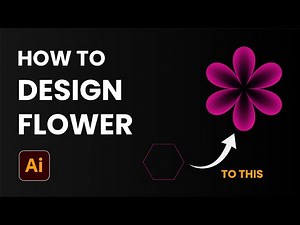 How to create Beautiful Flowers in Illustrator using blend tool