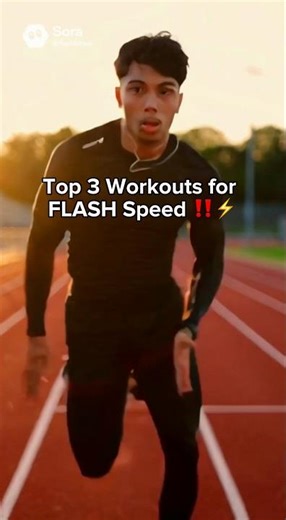 Top 3 Workouts For FLASH SPEED ⚡️ #sprinting #trackandfield #athlete #plyometrics #workoutroutine