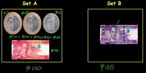 Comparing Philippine money