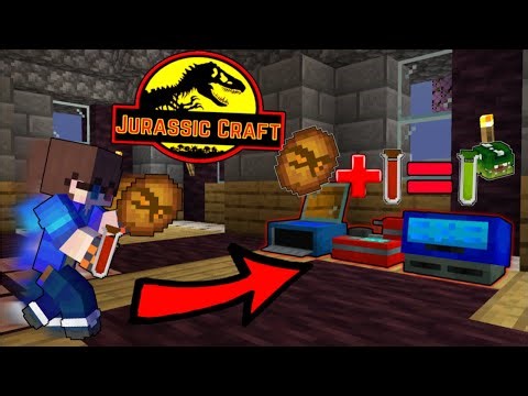 Fossil Frenzy Extracting Dinosaur DNA! Minecraft Jurassic World Craft