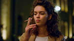 Thoughtful Woman Smoking On City Street At Stock Footage SBV-338973403 - Storyblocks