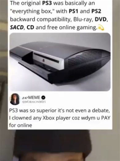 The original ps3 was basically an everything box | Ps3 Console