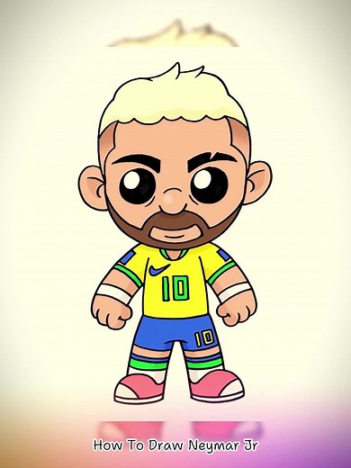 How to Draw Neymar Jr - Step by Step Guide