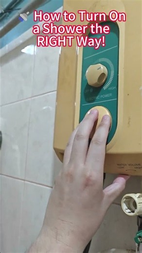 🚿 How to Turn On a Shower the RIGHT Way! #Shorts