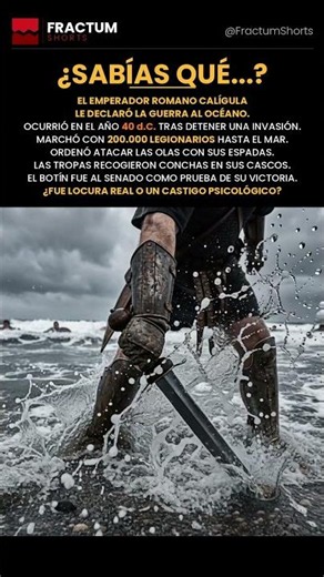 El emperador romano que le declaró la guerra al océano🏛️🌊
