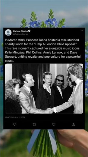 Princess Diana Meets 80s Music Icons (1988) 🎶🔥 #PrincessDiana #80sMusic #Throwback