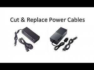 How to cut and replace xbox one and xbox 360 power supply cables