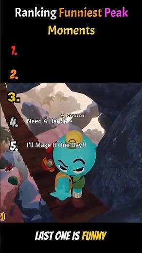 Ranking Top 5 Funniest Peak Moments #game #funny #peak