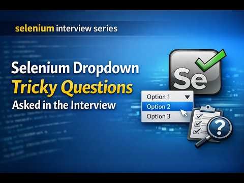 How to handle dropdown in selenium | selenium dropdown Tricky questions asked in the interview