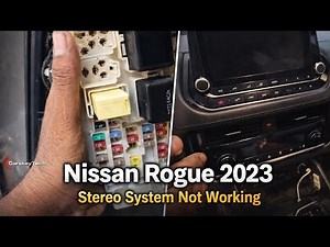 Nissan rouges 2023 Stereo system not working