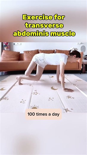 Exercise for transverse abdominis muscle! #abdominalexercise #homeworkout #beginnerworkout