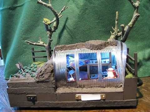 ANDERSON AIR RAID SHELTER SCHOOL PROJECT WW2 MODEL by METAMORPHICWONDERS