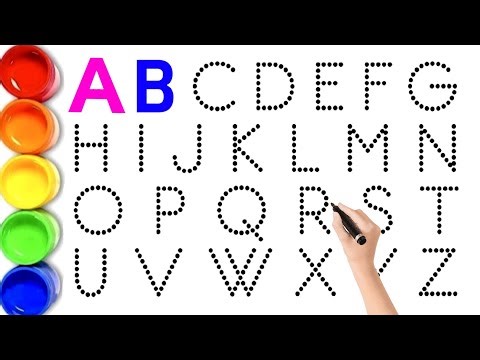 ABC Alphabet Tracing for Kids | Learn A to Z Letters | Preschool Learning Video. a b c d e f g