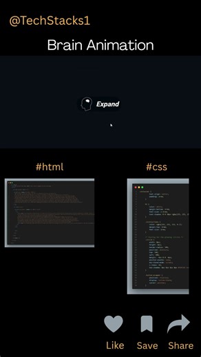 Brain Animation Using #html #css #javascript #webdevelopment #coding