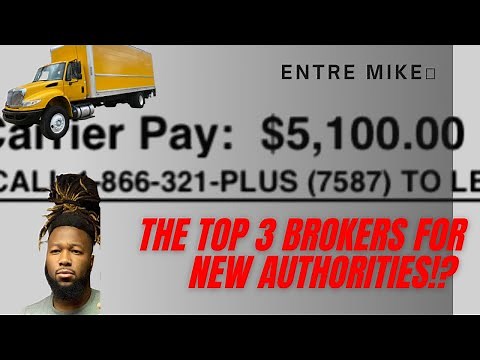 My Top 3 Brokers for Box Trucks For New Authorities! / Free Brokers List / Dispatching Information