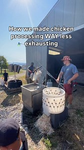 Let’s be real — processing chickens isn’t exactly light work. 200 Birds. Dunk one at a time. Bend, lift, repeat. For hours. No wonder we were wiped. Then we started investing in the right tools… and everything changed. ✅ 8 at a time with the kill cone stand ✅ No more guessing temps — our scalder is dialed in ✅Shackles hold 3 birds at time. ✅ Plucked and ready in seconds This setup gave us our energy back. And honestly? We enjoy it more now. It doesn’t feel like we’re surviving processing day any